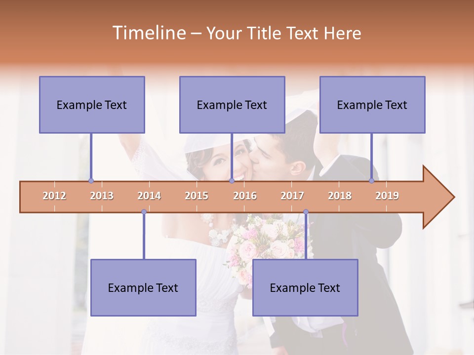 White Bouquet Getting PowerPoint Template