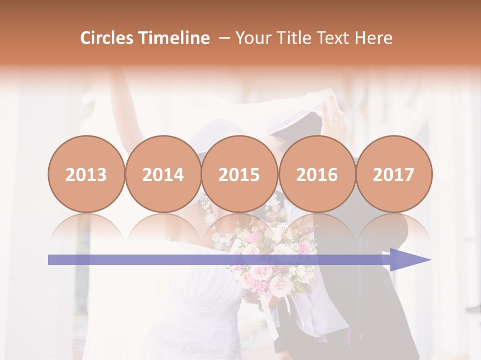 White Bouquet Getting PowerPoint Template
