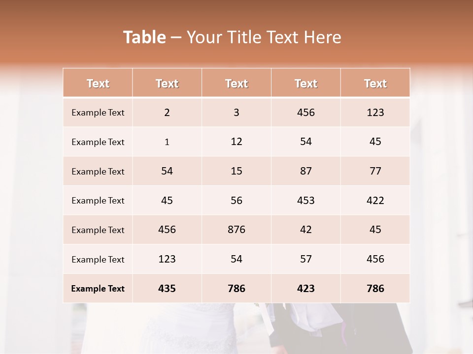 White Bouquet Getting PowerPoint Template