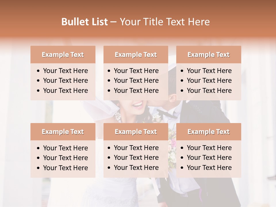 White Bouquet Getting PowerPoint Template