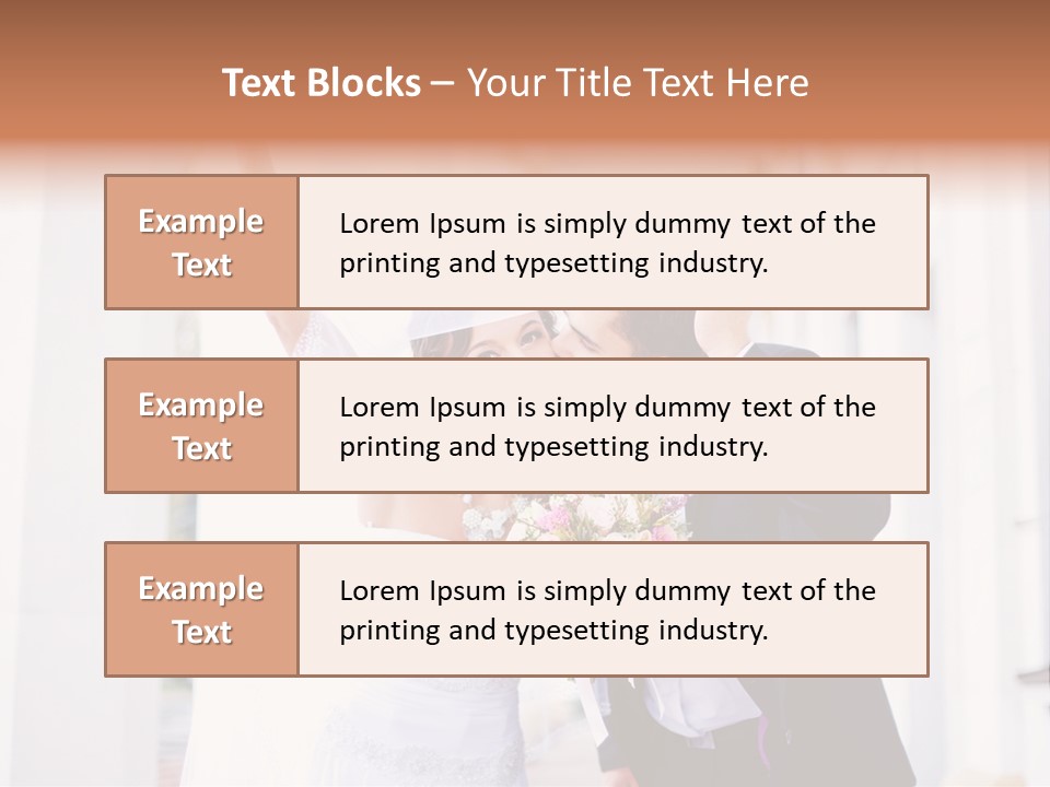 White Bouquet Getting PowerPoint Template
