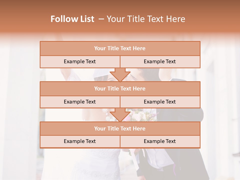 White Bouquet Getting PowerPoint Template