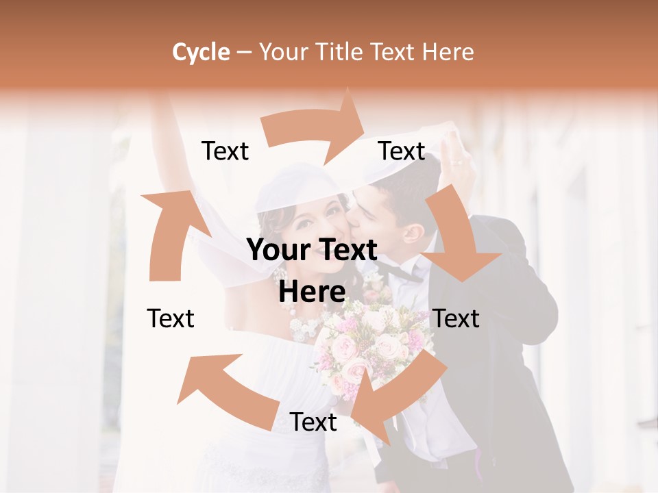 White Bouquet Getting PowerPoint Template