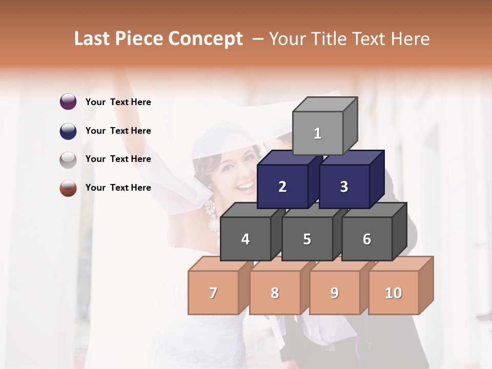 White Bouquet Getting PowerPoint Template