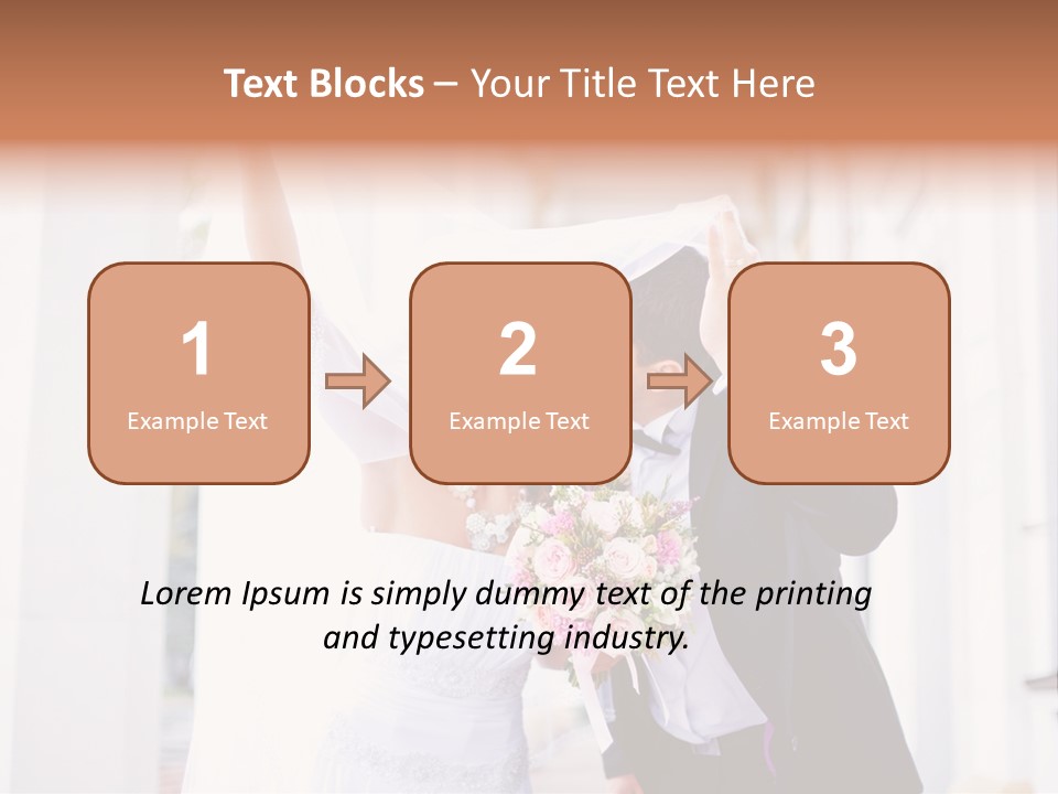 White Bouquet Getting PowerPoint Template