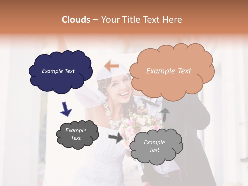 White Bouquet Getting PowerPoint Template