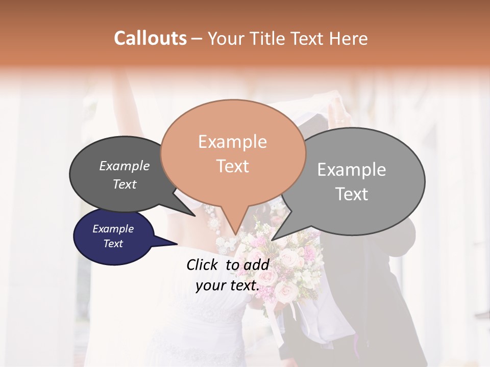 White Bouquet Getting PowerPoint Template
