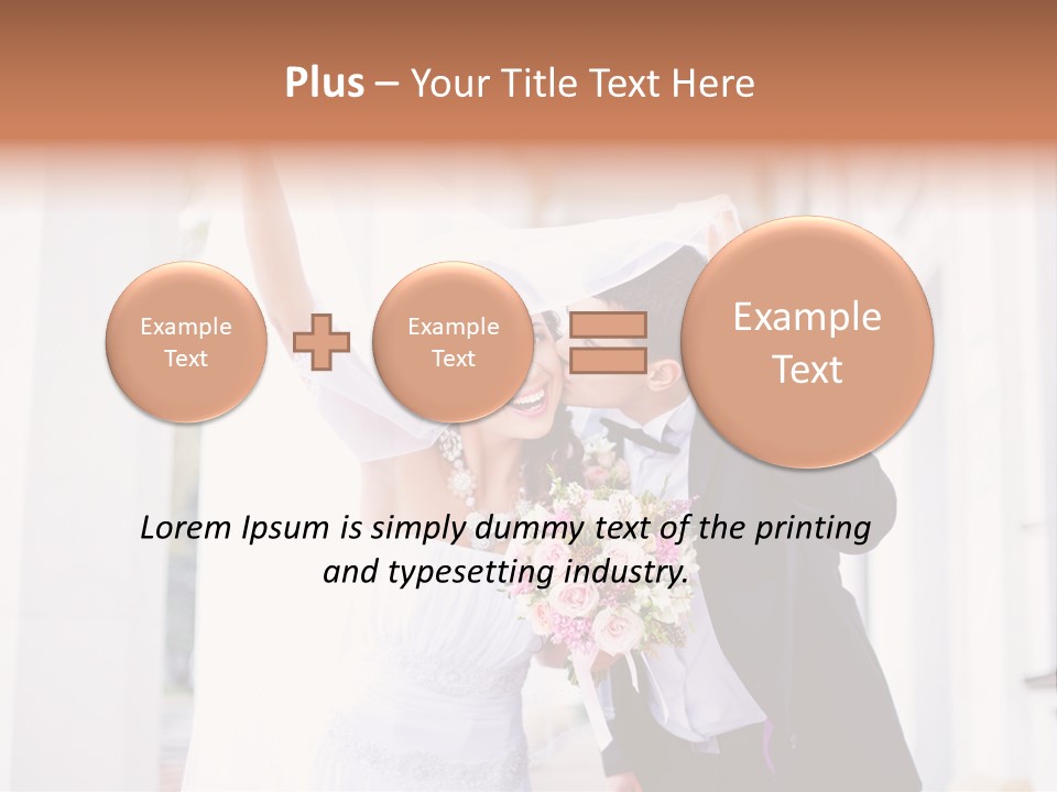 White Bouquet Getting PowerPoint Template