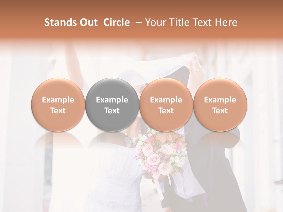 White Bouquet Getting PowerPoint Template