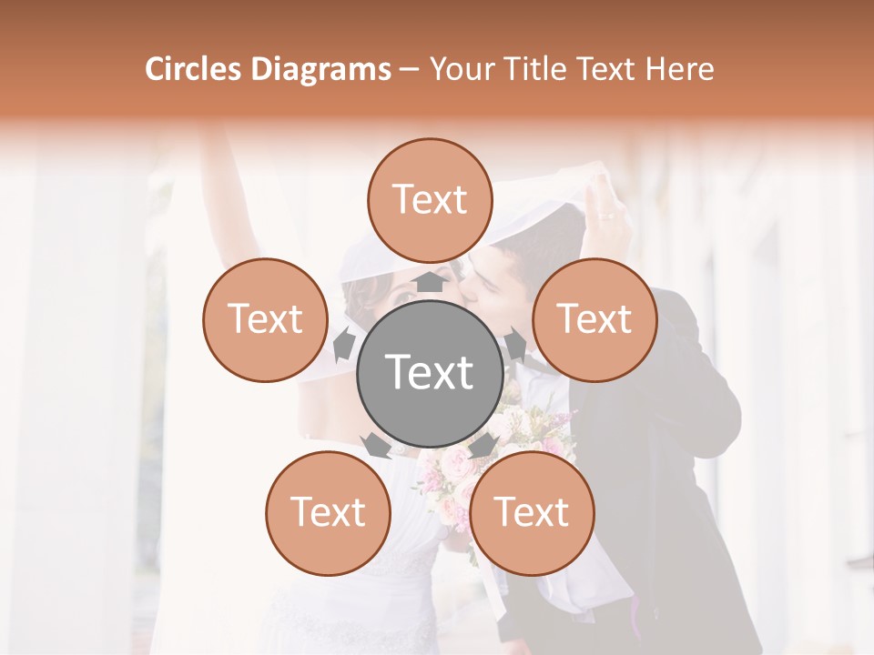 White Bouquet Getting PowerPoint Template