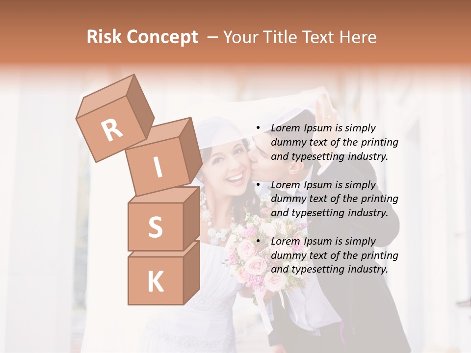 White Bouquet Getting PowerPoint Template