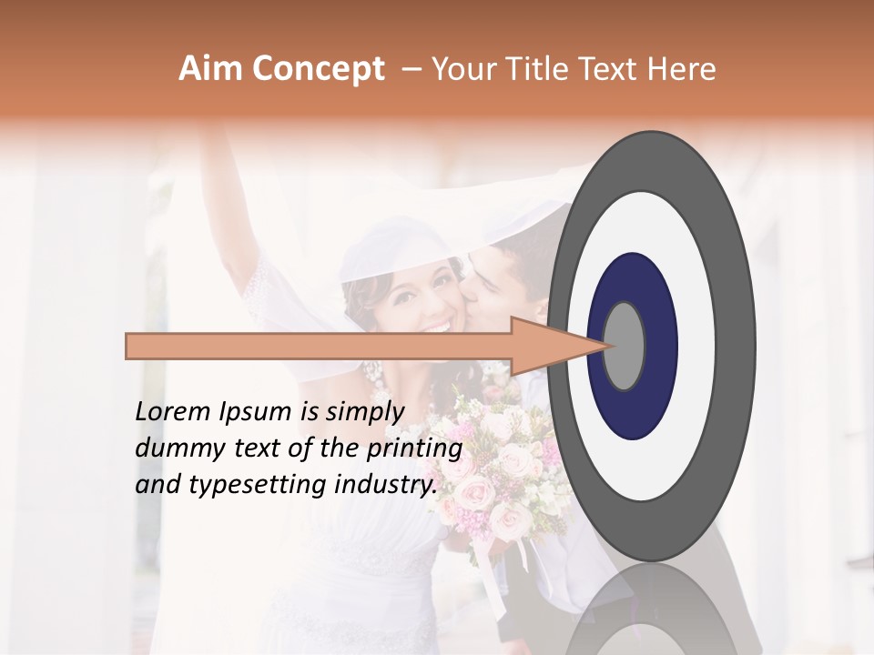 White Bouquet Getting PowerPoint Template