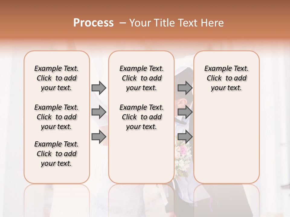 White Bouquet Getting PowerPoint Template