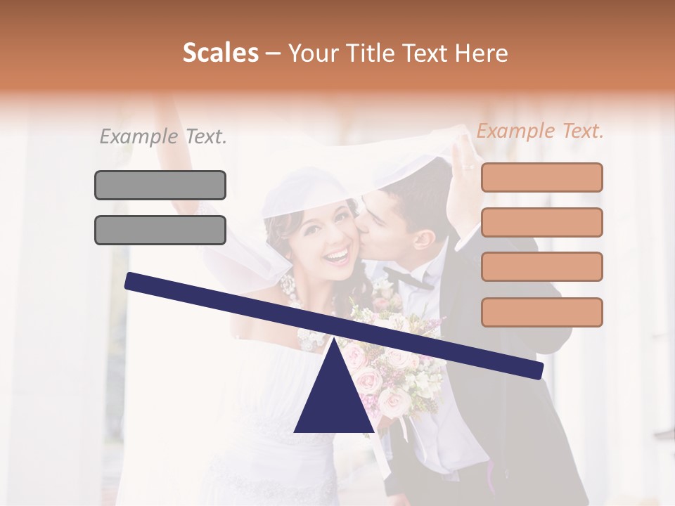 White Bouquet Getting PowerPoint Template