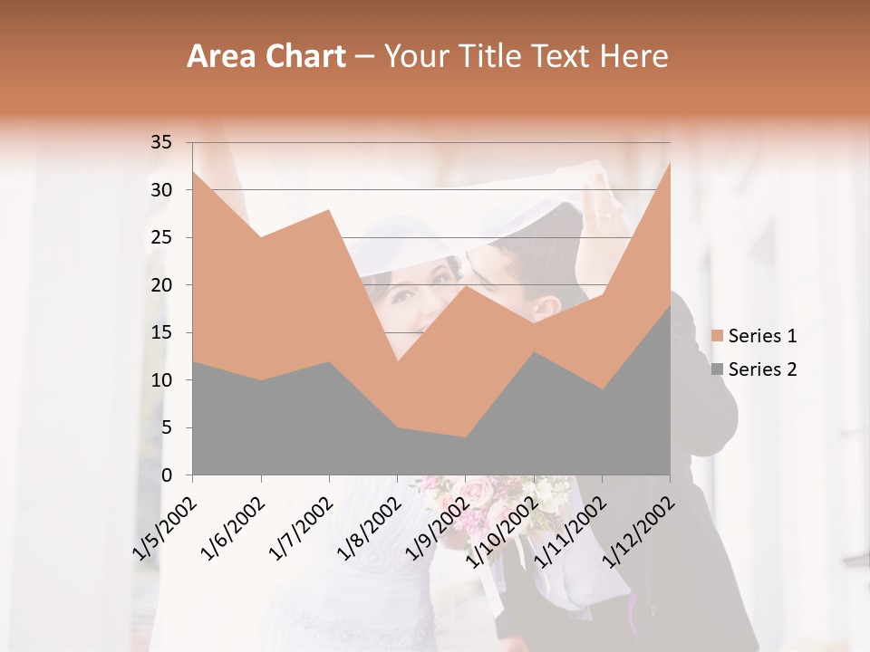 White Bouquet Getting PowerPoint Template
