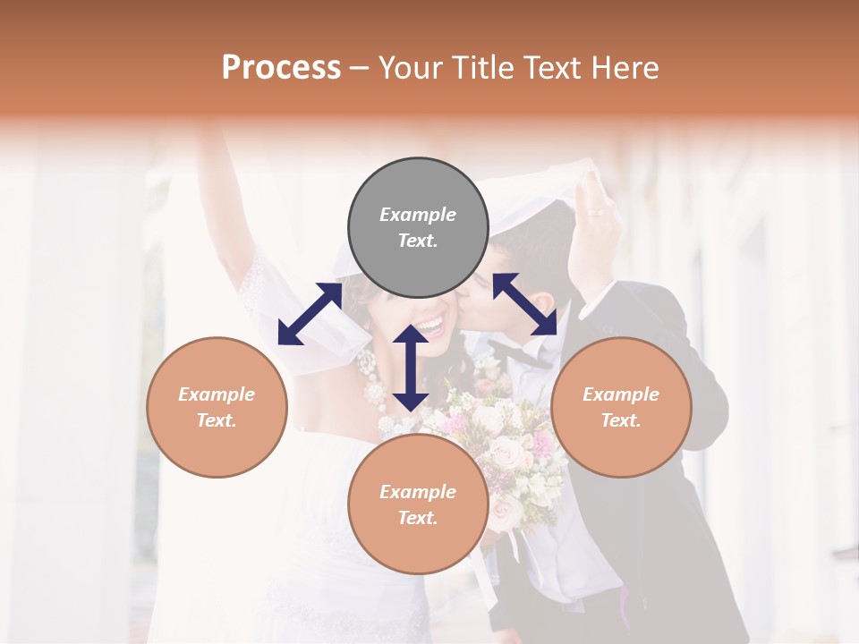 White Bouquet Getting PowerPoint Template