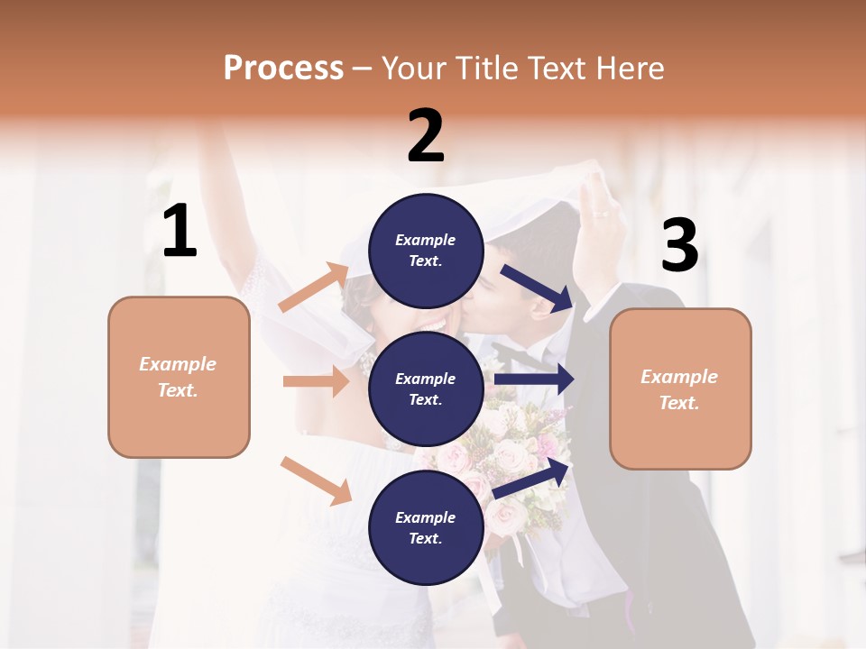 White Bouquet Getting PowerPoint Template