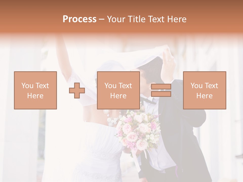 White Bouquet Getting PowerPoint Template