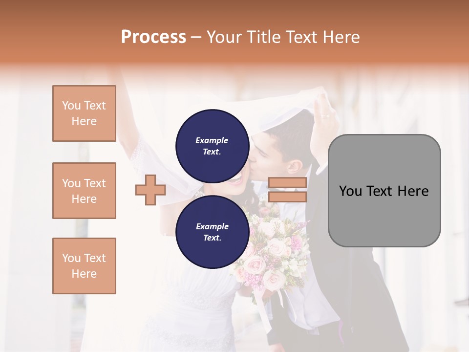 White Bouquet Getting PowerPoint Template
