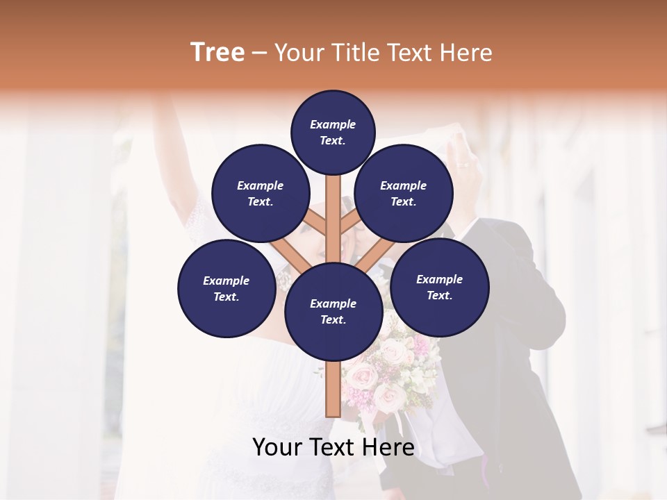 White Bouquet Getting PowerPoint Template