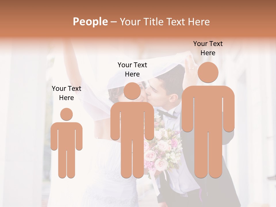 White Bouquet Getting PowerPoint Template