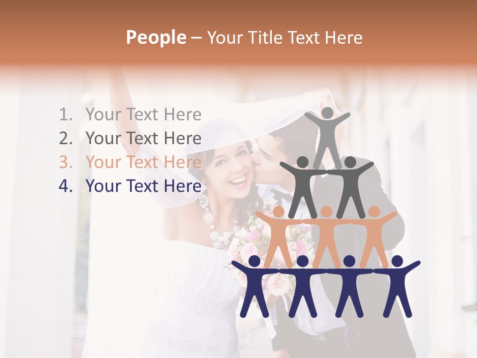 White Bouquet Getting PowerPoint Template