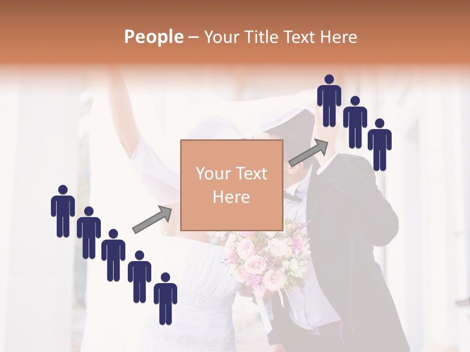 White Bouquet Getting PowerPoint Template