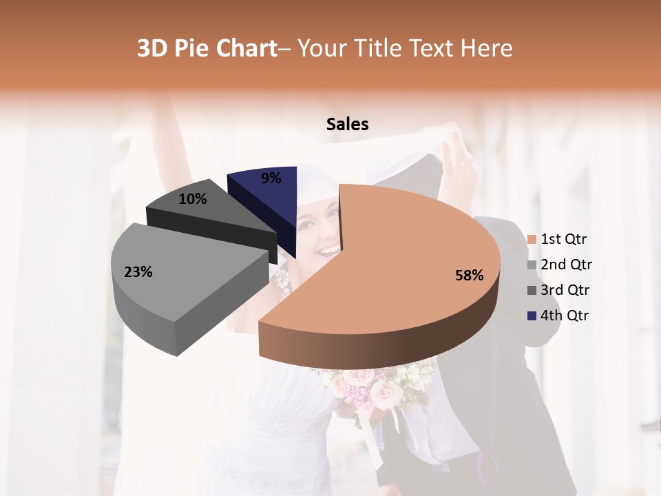 White Bouquet Getting PowerPoint Template
