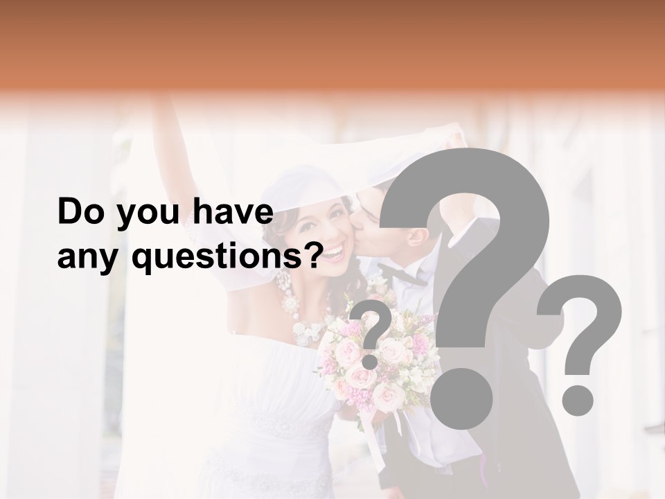 White Bouquet Getting PowerPoint Template