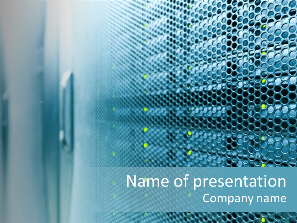 Modern Technology Row PowerPoint Template