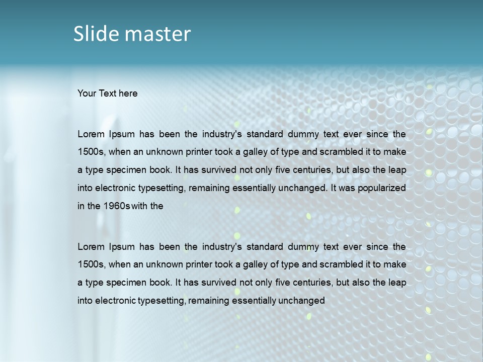 Modern Technology Row PowerPoint Template