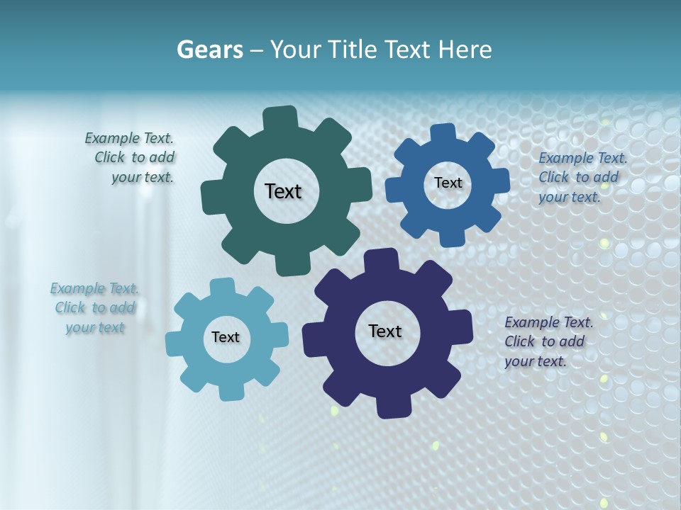 Modern Technology Row PowerPoint Template