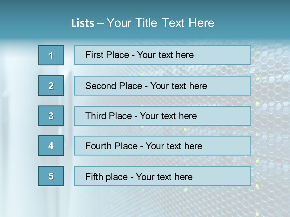 Modern Technology Row PowerPoint Template