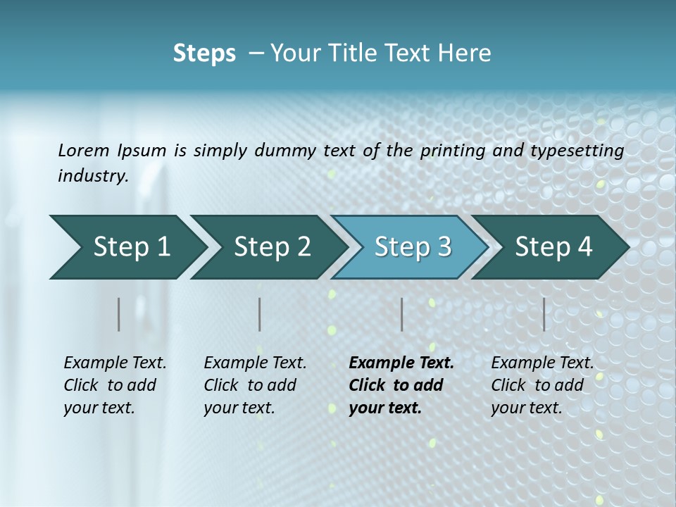 Modern Technology Row PowerPoint Template