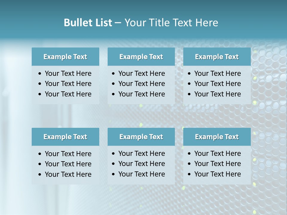 Modern Technology Row PowerPoint Template