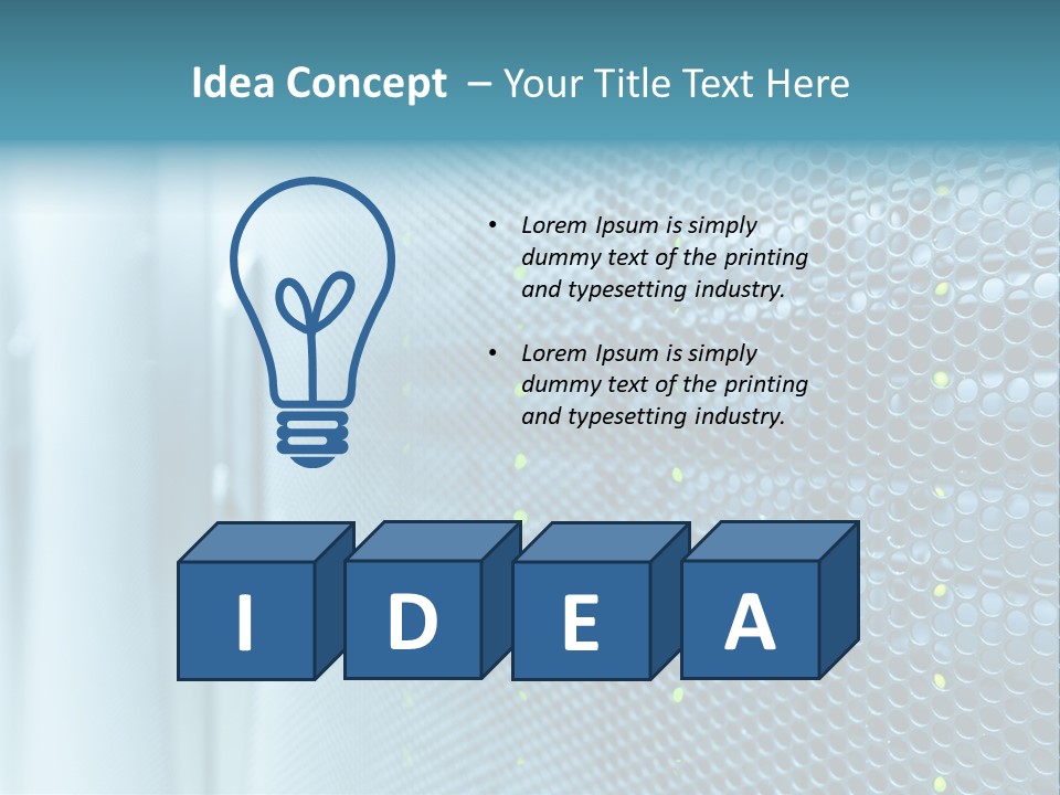 Modern Technology Row PowerPoint Template