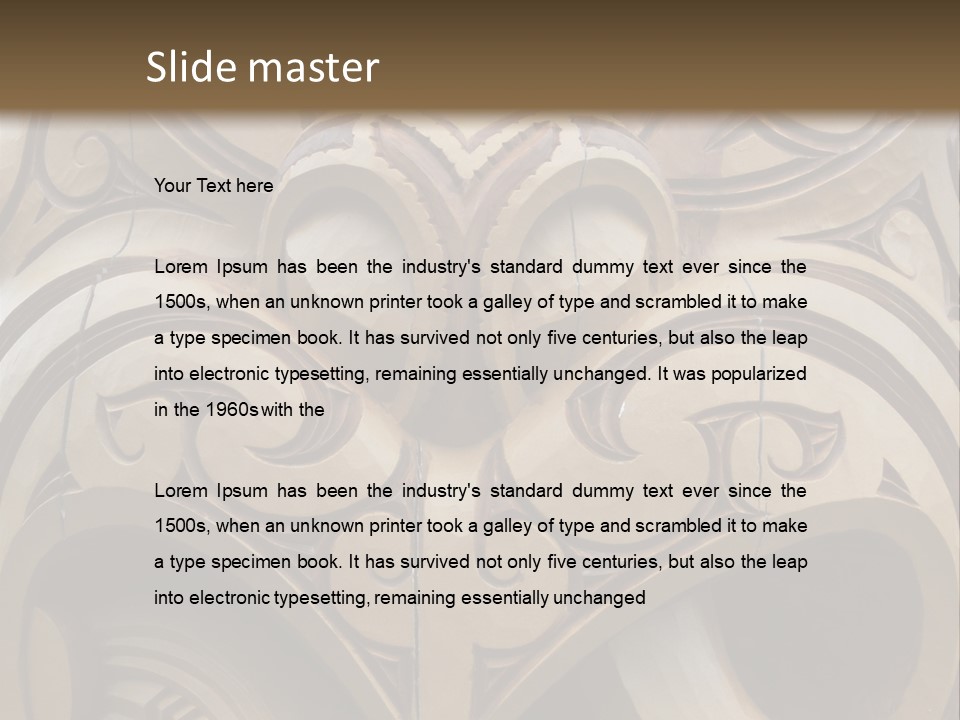 New Zealand Face Sculpture PowerPoint Template