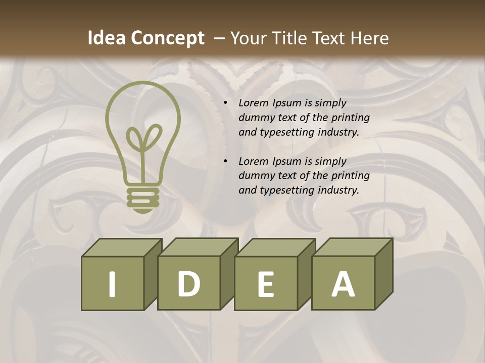 New Zealand Face Sculpture PowerPoint Template