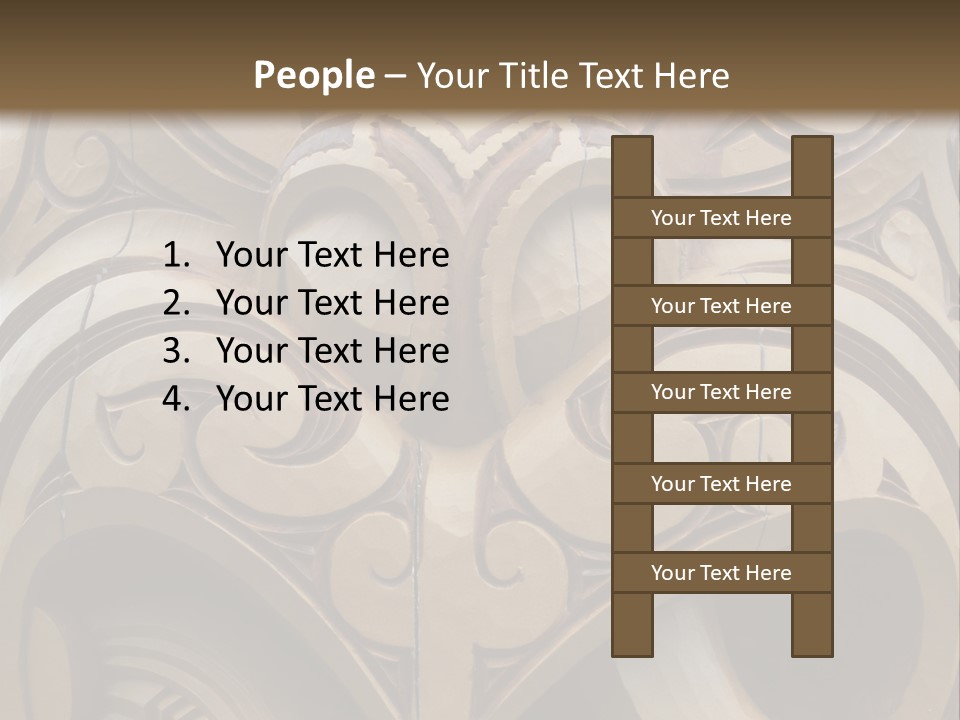 New Zealand Face Sculpture PowerPoint Template