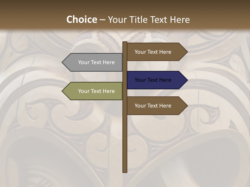 New Zealand Face Sculpture PowerPoint Template