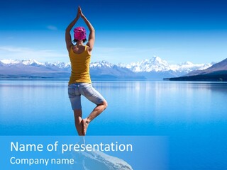 Vitality Mountain Silence PowerPoint Template