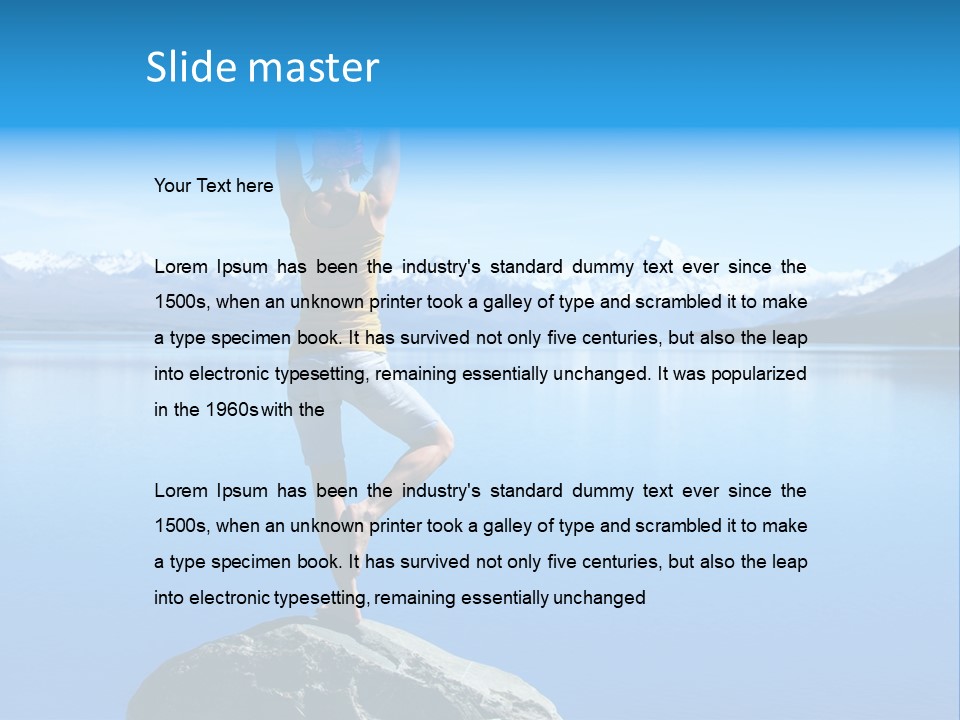 Vitality Mountain Silence PowerPoint Template