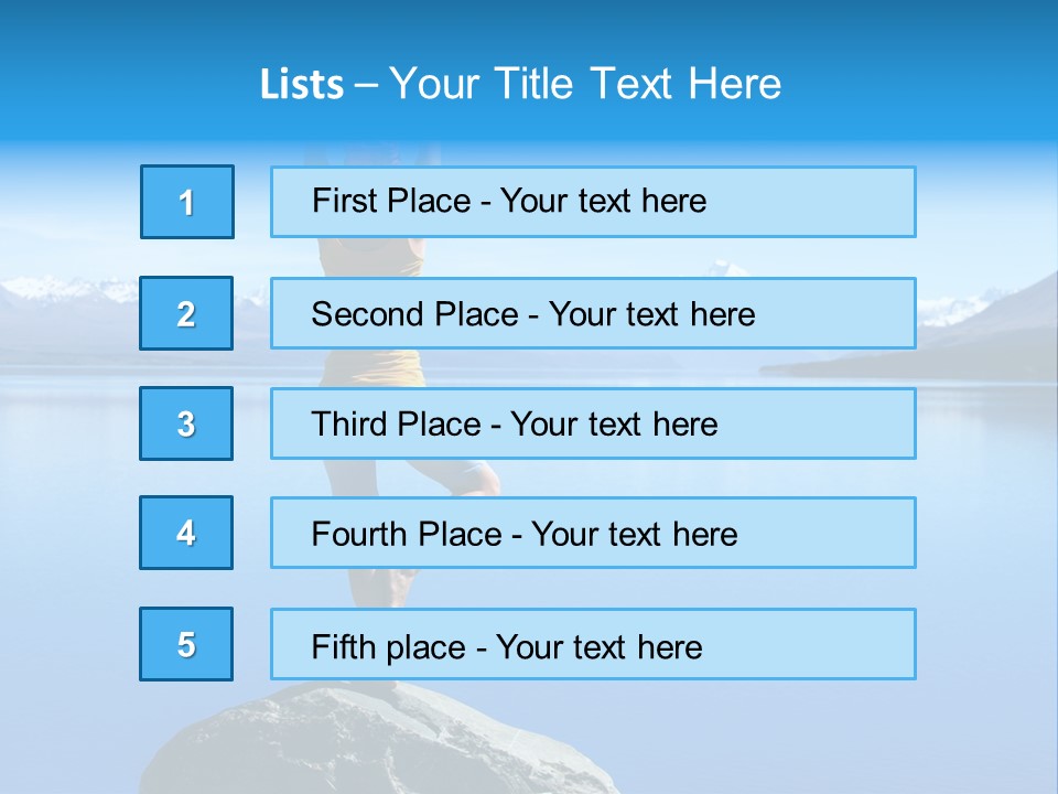 Vitality Mountain Silence PowerPoint Template