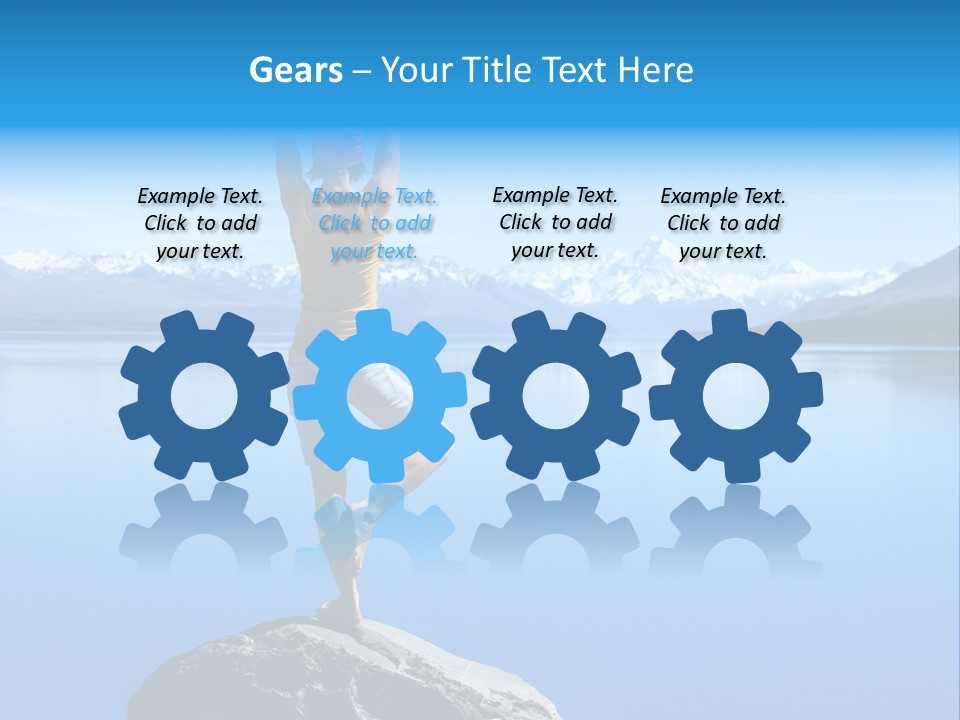 Vitality Mountain Silence PowerPoint Template