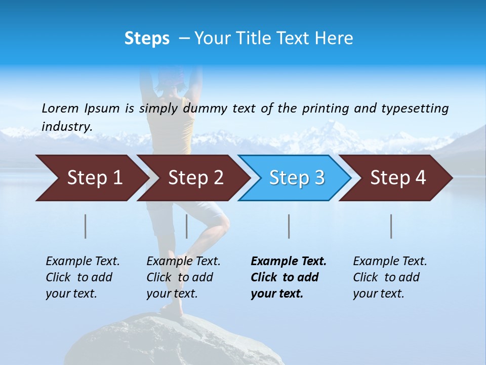 Vitality Mountain Silence PowerPoint Template