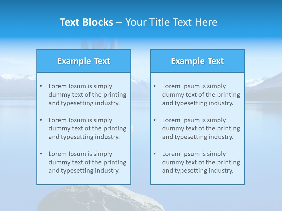 Vitality Mountain Silence PowerPoint Template
