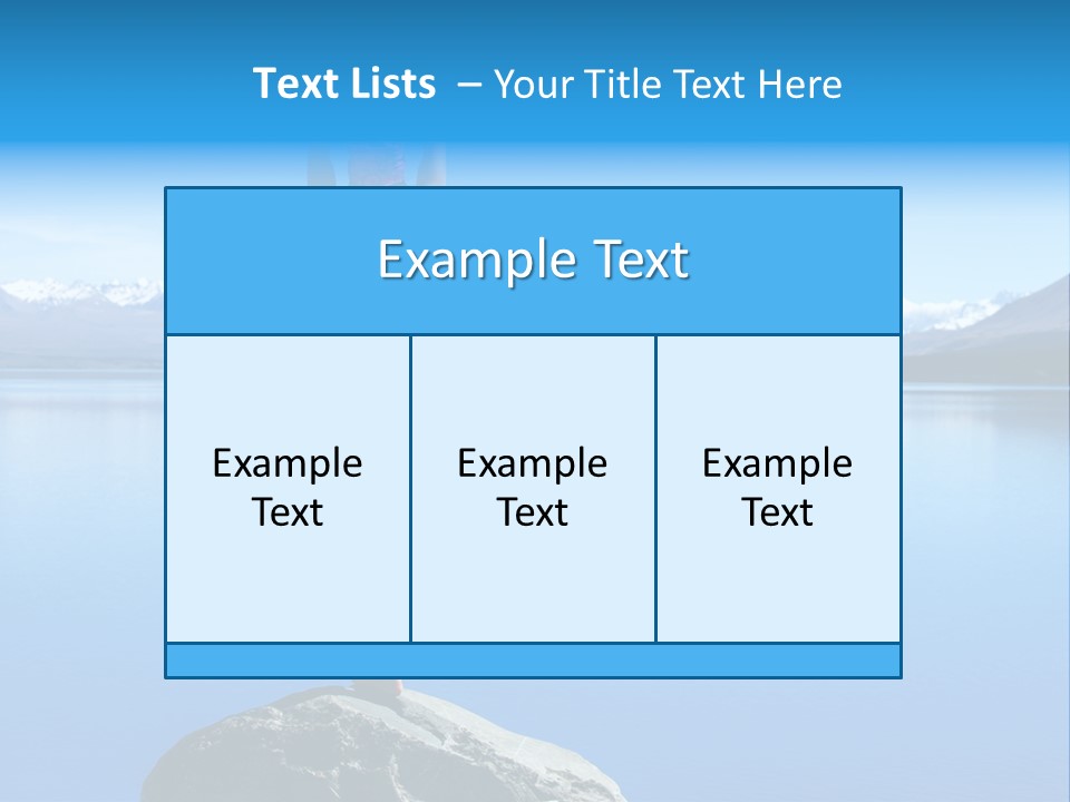 Vitality Mountain Silence PowerPoint Template
