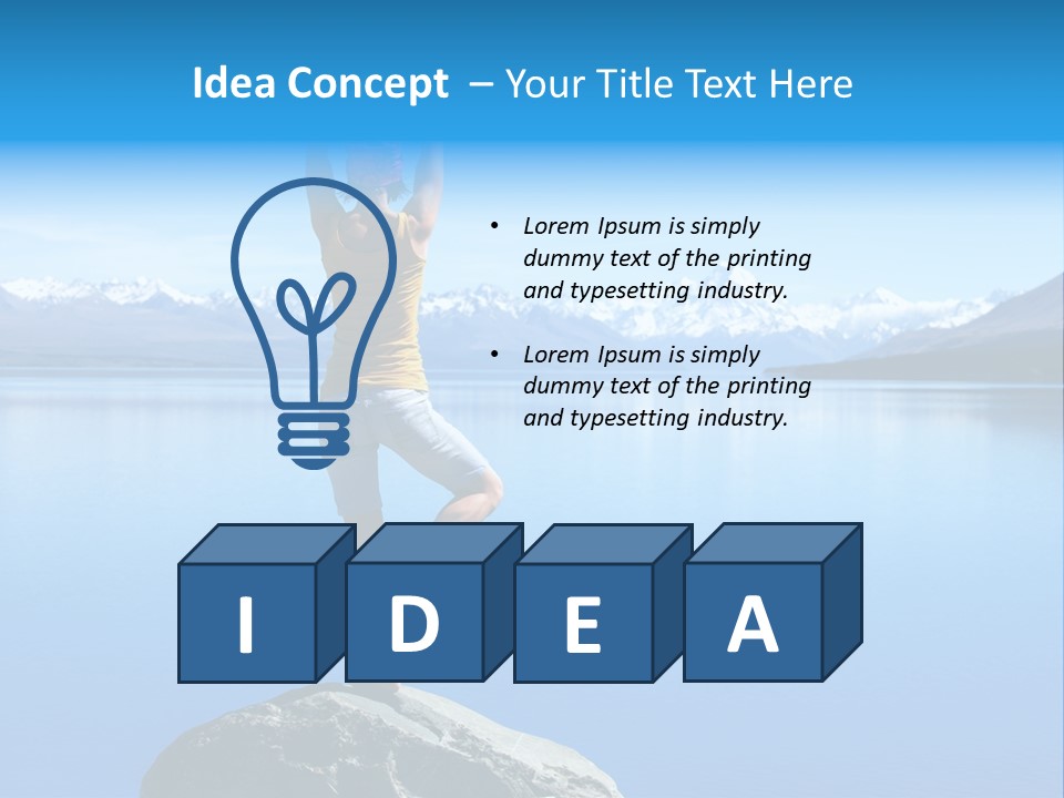 Vitality Mountain Silence PowerPoint Template