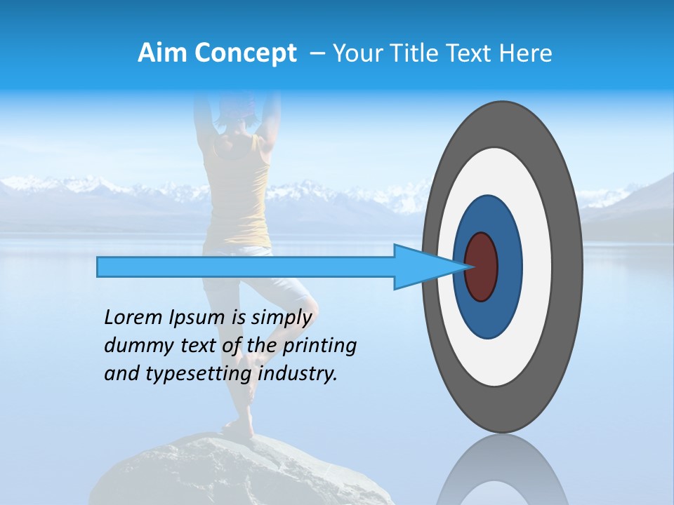 Vitality Mountain Silence PowerPoint Template