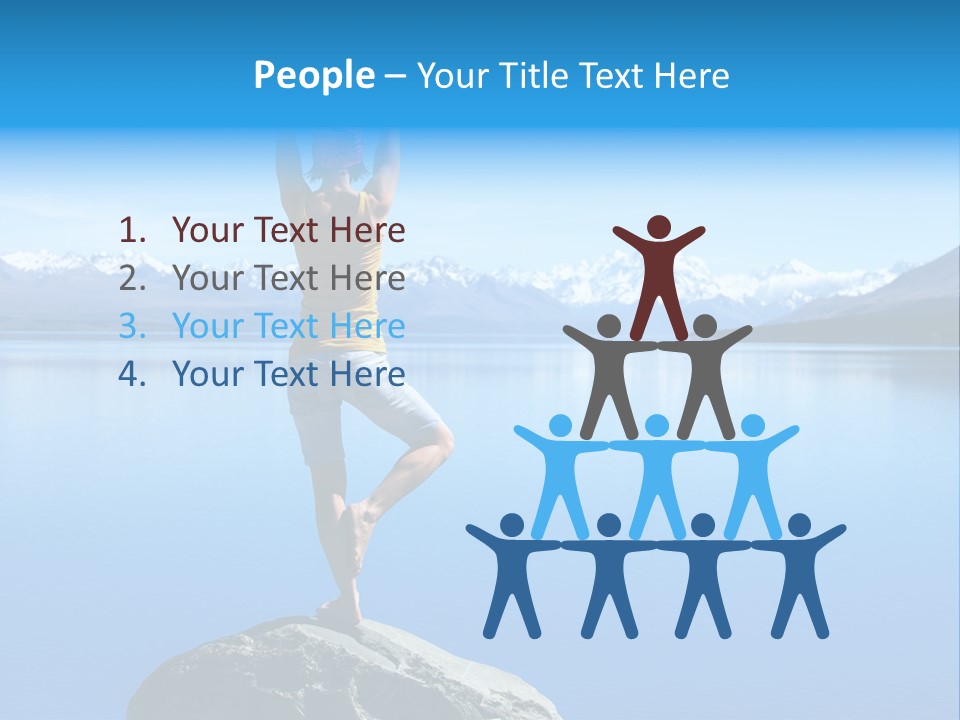 Vitality Mountain Silence PowerPoint Template